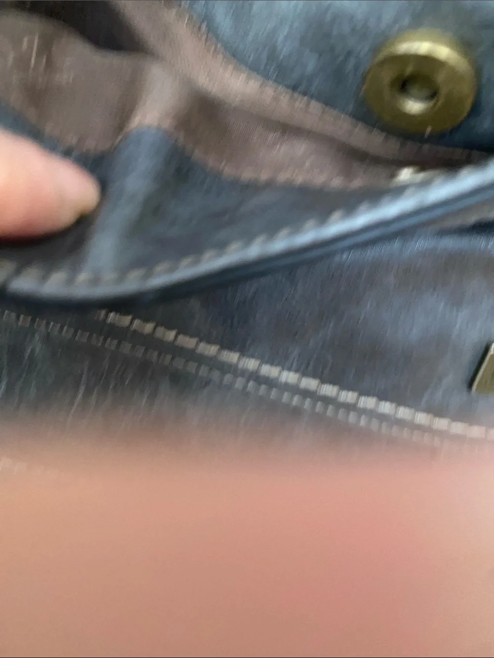 Gray Faux-Leather Messenger Bag with Adjustable Strap like new